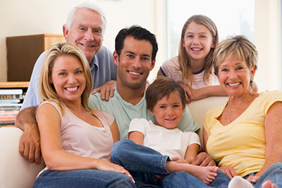 image of family gathered together